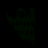 Dark green silhouette of a character with visible text elements on a black background, partially obscured by a white rectangular overlay.