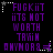 Purple pixelated text on black background with white star and dotted line accents, arranged in a of six identical