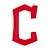 Red stylized letter C with white outline on gray background, rendered in pixelated style with visible dithering.