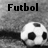 Black-and-white soccer ball icon with text labels 'Futbol' and 'Vida', showing animation where the right side of the ball shifts leftward.