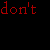 A 5x5 contact sheet of animated frames showing red text on a black background with repeated phrases and partial words, displaying frame-by-frame animation changes in text visibility and pixelation.