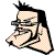 Pixelated cartoon head with spiked hair and glasses appears next to 'STUD' text in multiple configurations across the image.