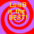 Four identical display yellow text 'Lois B is the BEST!' over red and purple spiral backgrounds
