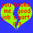 A static image shows a bright green broken heart on blue background with red text reading "you broke me. good job smart ass".