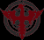 A red winged cross emblem with circular rings appears in multiple background colors, accompanied by text reading '30 Seconds To Mars' and 'The Arrival'.