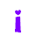 Pixel art buddy icon featuring a shopping theme with purple text, heart symbol, and two cartoon characters holding shopping bags.