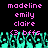 Pixelated text displays names and '3 bffs' over a teal pixel-art crowd on black background.