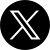 Black circular icon with white X-shaped symbol formed by two intersecting diagonal lines with rounded ends on a gray background.