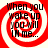 Red and white spiral background with black text reading 'When you wake up you will IM me...' in four identical