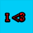 Blue background with red pixelated text 'I <3 Selina and Sara' above two black dogs, one lying down on carpet near a wooden door frame, the other sitting with white headband and red collar.