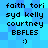 Blue pixelated background with black text and a smiley face, repeated in two identical vertical sections.