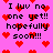 Pixelated pink background with red heart symbols and black text reading "I luv no one yet!! hopefully soon!!!" in two identical vertical sections.