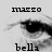 A black-and-white pixelated image of a human eye with text above and below, showing two variations in the lower text.