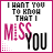 Pixelated text graphic with 'I WANT YOU TO KNOW THAT I MISS YOU' in black and pink, bordered by magenta frame.