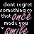 A 48x48 pixel animated contact sheet showing seven frames of a text-based buddy icon with repeated phrases and heart symbols on a black background.