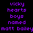 Pixelated text with purple and pink words on black background, showing animated highlighting of specific