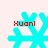 Four cyan snowflake-shaped icons with red text 'Xuanl' overlaid on each, arranged in a on a light pink background