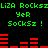 Green text and red bar graphs on black background with repeated phrases and animated bar movements.