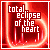 Pixelated red and white graphic with text 'total eclipse of the heart' in blocky font over a swirling gradient background.