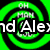 Green spiral background with black rings and white text reading 'OH MAN' at top, partially obscured by large white letters spelling 'nd Alex' in the center.