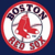 Circular red-bordered icon with white center showing a red baseball player silhouette and partial text 'BOSTON' at top.