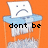 Two identical pixelated icons show a white paper with sad face floating above blue water in an orange container, each displaying different text below.