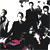 Duran Duran band photo in black-and-white with pink text reading 'DURAN DURAN' and 'ASTROSTRONAUT NAUT' on white background.