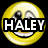 Two yellow smiley face icons with black outlines, one displaying 'H' and the other showing a full mouth. The left icon has text overlay obscuring part of its face.