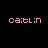 pink 'catlin' text icons with white stars appearing and disappearing in various positions