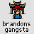 Pixel art buddy icon with a character in blue clothing under a red-and-gold pagoda, showing multiple animation states including speech bubbles and pose changes.