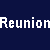 A static contact sheet frame showing a pixelated portrait of Sean Faris with text "Reunion" and "Sean Faris" on a dark blue background above the image.