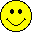 Three pixelated yellow smiley face icons arranged in a contact sheet with varying eye styles and expressions on a gray background.