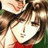 A 48x48 pixel animated buddy icon featuring a close-up of an anime-style character with brown hair and red clothing, alongside text reading "Anime IM" on the right side against a black background.