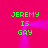 Green text 'JEREMY IS GAY' repeated four times on a bright pink background with purple motion trails.