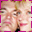 Pixelated face with pink border, showing two where the mouth opens and black text '09' appears below