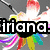 A four- displays text and symbols: 'iriana.' with a flower, 'is...' with a rainbow, 'pretty!' with hearts, and a blank