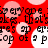 Red background with repeating pink and white circular shapes, black text reading 'sp erres sp op of 9 p' in a pixelated font.