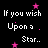 Pixelated text and pink stars on black background with animated star effects