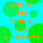 Static image with cyan background and green circles, displaying orange text reading "Ashley Me Haley are bfflithotw" in four identical quadrants.