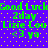 Static digital image with green text on purple background featuring repeated phrases and symbols.