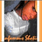Pixelated image of a person in a white shirt and dark cap, with orange background text reading 'inrambus shatie' and 'frank' at bottom.