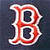 A red and white stylized 'B' on dark background next to a circular emblem with red border, baseball graphic, and partial text.
