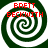 Four identical spiral patterns arranged in a with red text reading "BRETT BECKWITH" overlaid on each spiral