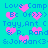 Cyan background with repeating pink pixelated hearts and blue text reading "Love Camp", "Bc Of>>>", "Tayy, Ant C", "& R, Rand", "& Jordan<3" in a pattern