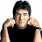 Pixelated image of a person in black shirt with hands near ears and blue text reading "you can't sing!" on white background.
