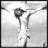 Black-and-white crucifixion image with text evolving from 'Jesus' to 'Jesus died for you', featuring color variations in the final frame.