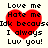 A static image with four identical red heart shapes arranged in a , each containing black text on a light background