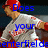 Pixelated image of a baseball player in red helmet and gray uniform with blue text overlays reading Does, Mine, your, Does, centerfield.