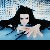 Animated icon shows a woman with long dark hair extending hands forward against blue background, transitioning to group of four people in green-toned scene.