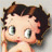 Static 48x48 pixel cartoon icon of a female character with large eyes, curly brown hair, and light skin tone against a gray background.